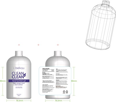 CLEAN TO CLEAN HAND SANITIZER GEL 500.jpg 500 - CLEAN TO CLEAN HAND SANITIZER GEL 500